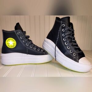 Converse Women's Chuck Taylor All Star High Move Black Lemon Venom